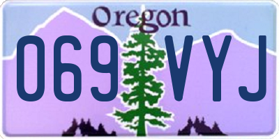 OR license plate 069VYJ