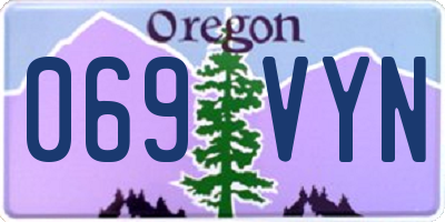 OR license plate 069VYN