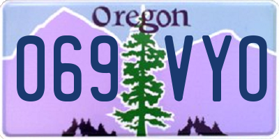 OR license plate 069VYO