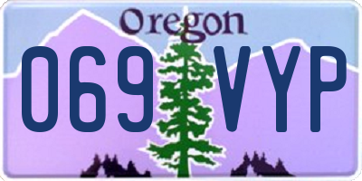 OR license plate 069VYP