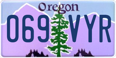 OR license plate 069VYR