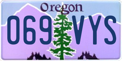 OR license plate 069VYS