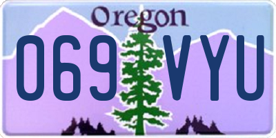 OR license plate 069VYU
