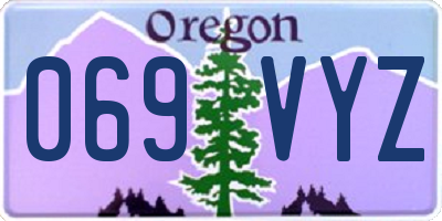 OR license plate 069VYZ
