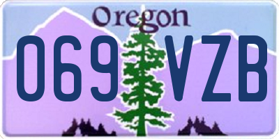 OR license plate 069VZB