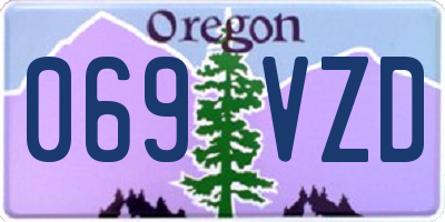 OR license plate 069VZD