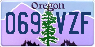 OR license plate 069VZF