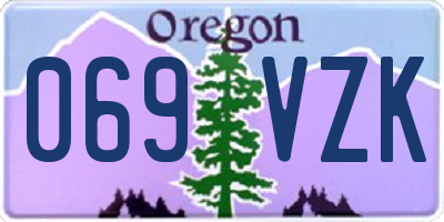 OR license plate 069VZK