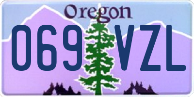 OR license plate 069VZL
