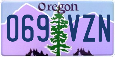 OR license plate 069VZN