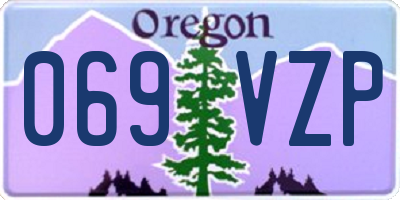 OR license plate 069VZP
