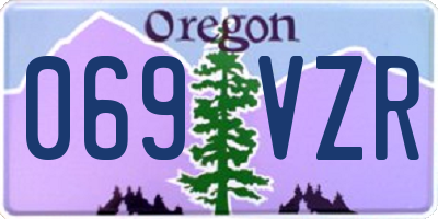 OR license plate 069VZR