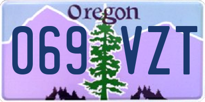 OR license plate 069VZT