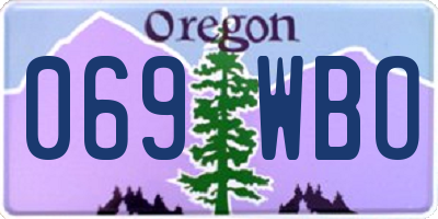 OR license plate 069WBO