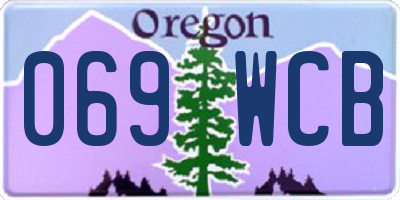 OR license plate 069WCB