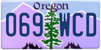 OR license plate 069WCD