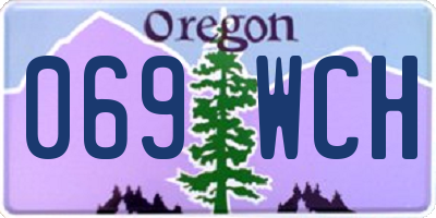 OR license plate 069WCH