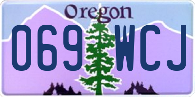 OR license plate 069WCJ