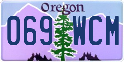 OR license plate 069WCM