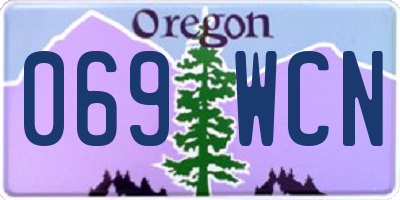 OR license plate 069WCN