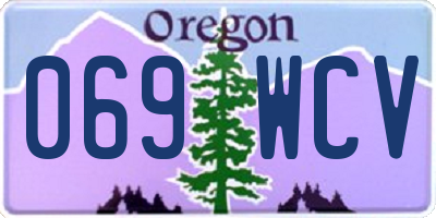 OR license plate 069WCV
