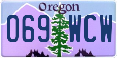 OR license plate 069WCW