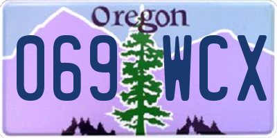 OR license plate 069WCX