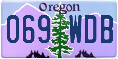 OR license plate 069WDB
