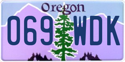 OR license plate 069WDK
