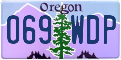 OR license plate 069WDP