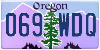 OR license plate 069WDQ