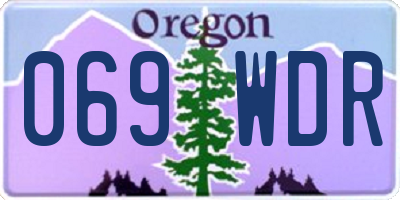 OR license plate 069WDR