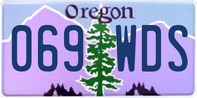 OR license plate 069WDS