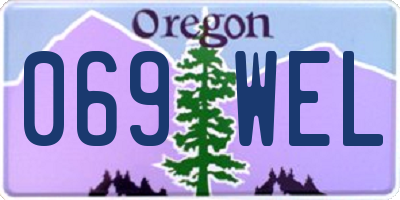 OR license plate 069WEL
