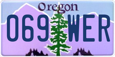OR license plate 069WER