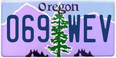 OR license plate 069WEV