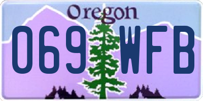 OR license plate 069WFB