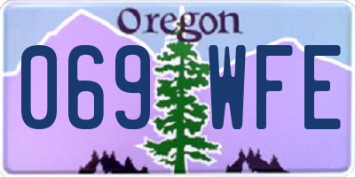 OR license plate 069WFE