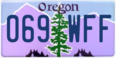 OR license plate 069WFF