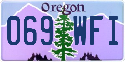 OR license plate 069WFI