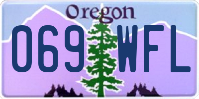 OR license plate 069WFL