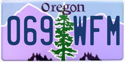 OR license plate 069WFM
