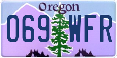 OR license plate 069WFR