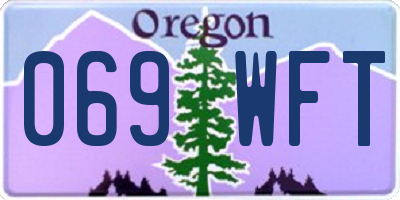 OR license plate 069WFT