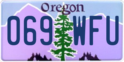 OR license plate 069WFU