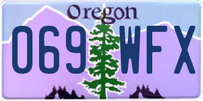OR license plate 069WFX