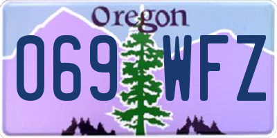OR license plate 069WFZ