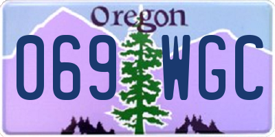 OR license plate 069WGC