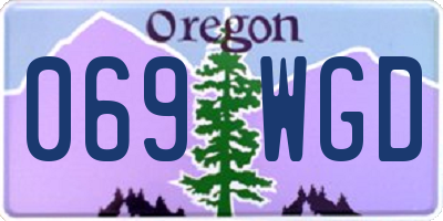 OR license plate 069WGD