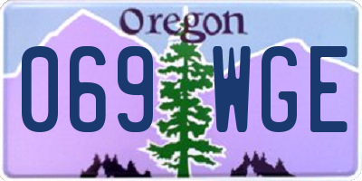 OR license plate 069WGE